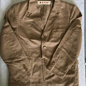 Marni loose fit 3/4 sleeve blazer